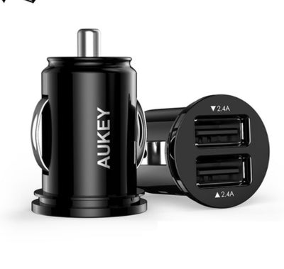 AUKEY Mini 2USB Car Charger Fast Mobile Charging Adapter