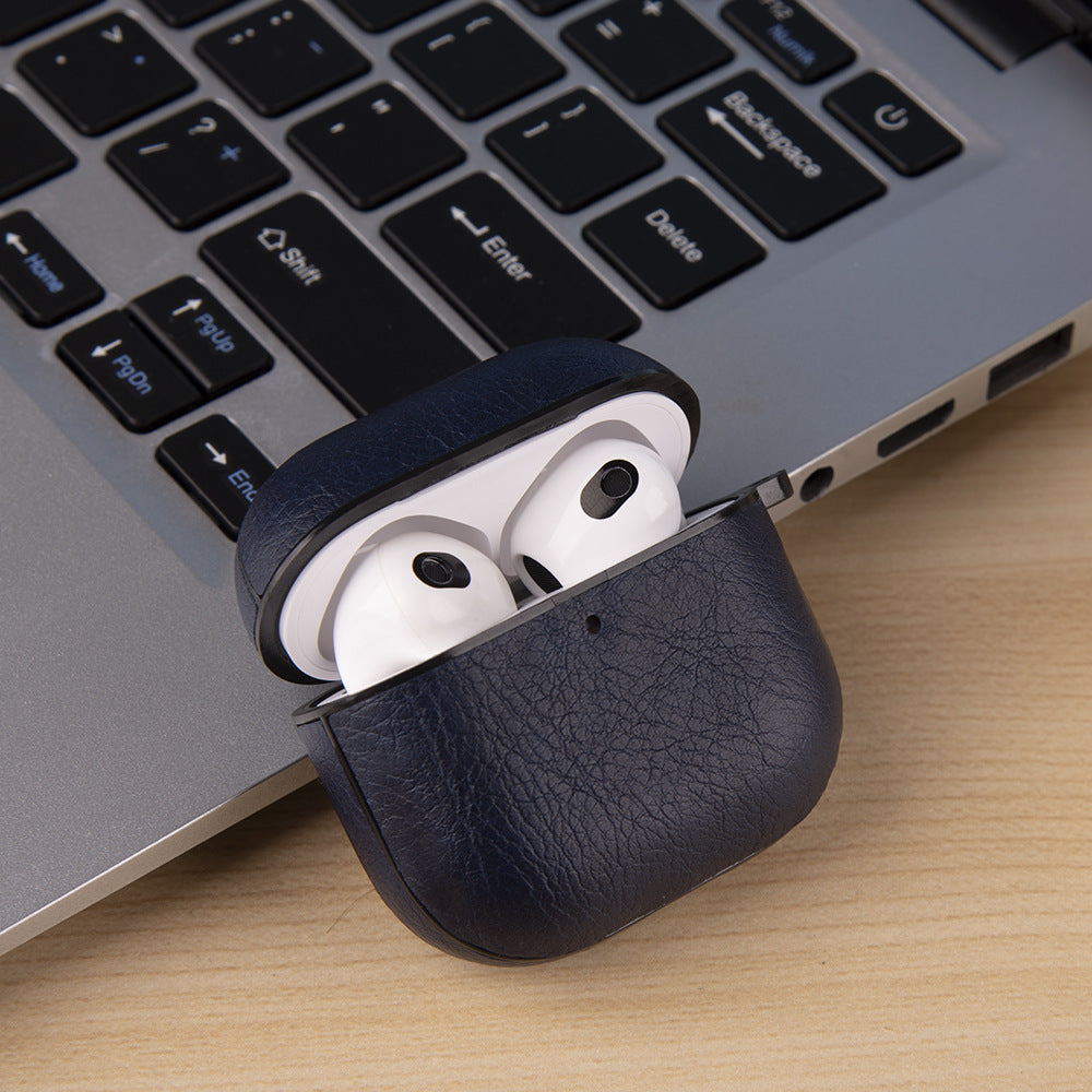 Airpod 4 Wireless Bluetooth Headset Leather Protective Cover