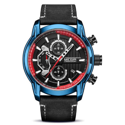 Multi-Function Quartz Chronograph Sports Watch for Men
