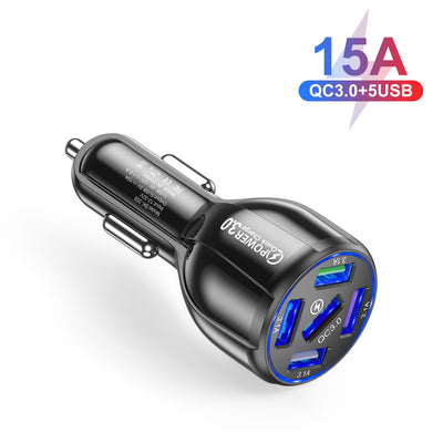 5-Port QC3.0 USB Car Charger Fast Charge for Five Devices