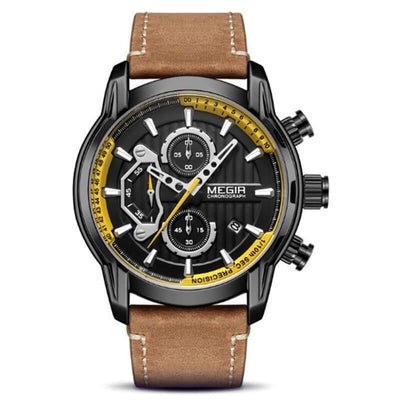 Multi-Function Quartz Chronograph Sports Watch for Men