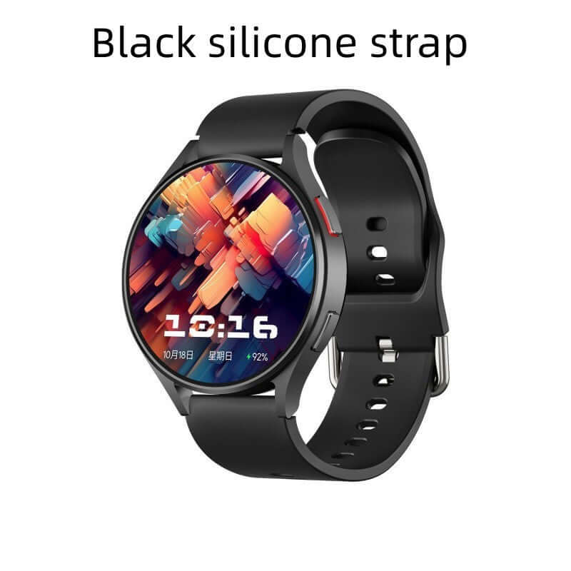 Smart Watches Are Fashionable And Casual with a black silicone strap.
